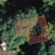 Satellite image of a cluster of trees hiding a house in Puerto Rico. Michael was able to map the house after identifying the same location using the NWS drone footage of the island released this week. Image: Humanitarian Open Street Map